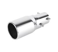Exhaust Muffler Tail Pipe 1 Piece Universal Tail Throat Black Silver Adjustable Roll Edge Tail Throat Automotive Exhaust Pipe Tip Car Accessories