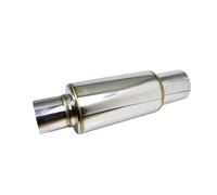 Exhaust Muffler Tail Pipe Car Exhaust Muffler Modification Straight-Through Rear Section For Enhanced Sports Car Sound Outlet 89mm Stainless Steel