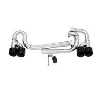 Exhaust Muffler Tail Pipe Quad Exhaust Tips For A3 8Y 2021+ 4 Outlet Muffler Tailpipe Rear Exterior Modification Accessories Stainless Steel