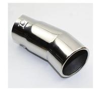 Exhaust Muffler Tail Pipe Universal Car Rear Round Exhaust Pipe Tail Muffler Automobile Replacement For Auto Acce Chrome Stainless Steel