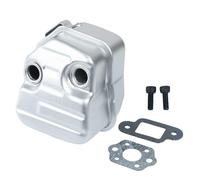 Exhaust Muffler with Gasket and Bolt Kit for Stihl MS181 and MS181C,OEM: 1139 140 0604,Exhaust Muffler Silencer Gasket for Garden Chainsaws