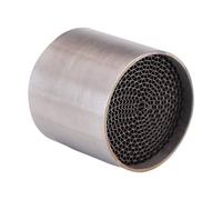 Exhaust Mufflers - 4.5x4.8x4.8cm Stainless Steel Motorcycle Silencer, Easy Install Slip On Pipe, Short Performance Exhaust System | Fits Most Sports Racing Motorcycles With Removable Baffle