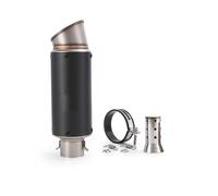 Exhaust part 1 Set Motorcycle 38-51mm Exhaust Muffler Pipe Universal Dirt Bike ATV Removable Silencer Stainless Steel(Multi-colored)