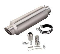 Exhaust part For Y-AMAHA FZ 8 FZ8 Motorcycle Accessories Exhaust Silencer Gray/Black 51mm Carbon Muffler Pipe(Grey)