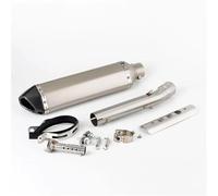 Exhaust part For Y-AMAHA Tenere 700 T7 T700 XTZ 690 2021 2022 2023 2024 Slip-on Motorcycle Exhaust Pipe Muffler Silencers(Grey)