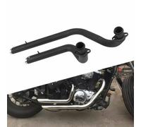 Exhaust part Motorcycle Modified Full Exhaust Front Header+Rear Muffler For Kawasaki For Vulcan 800 S EN800 VN800 S800 VN400 EN VN 400(Black- Silver)