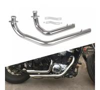 Exhaust part Motorcycle Spare Part Full Exhaust Front Header+Rear Muffler For Kawasaki For Vulcan 800 S EN800 VN800 S800 VN400 EN VN 400(Chrome)