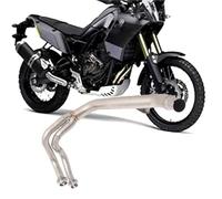 Exhaust part Motorcycle Stainless Steel Exhaust Front Link Pipe Muffler For Y-AMAHA Tenere700 2019 For Rally Edition 2020-2024 2023 2022 2021