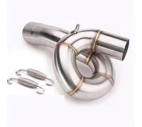 exhaust parts 51mm Motorcycle Exhaust Muffler Middle Link Pipe Slip-on Parts For ZX6R ZX636 ZX 6R 636 2009-2021