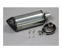exhaust parts 51mm Motorcycle Exhaust Pipe Carbon Fiber Muffler CNC Steel Exhaust Moto For Z1000 R1 GSR750 MT09 R6 CBR(TYPE-D)