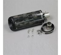exhaust parts 51mm Motorcycle Exhaust Pipe Carbon Fiber Muffler CNC Steel Exhaust Moto For Z1000 R1 GSR750 MT09 R6 CBR(TYPE-E)
