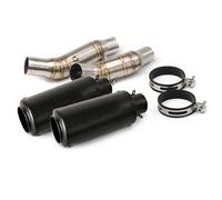 exhaust parts Black Mufflers For Z1000 Z1000SX Motorcycle Mid Link Pipe Slip On 51mm Exhaust Pipe Accessories(Type A)