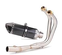 exhaust parts Motorcycle Exhaust Full System Front Pipe Modified Muffler Slip On For For Vulcan S650 650s VN650 EN650(Style C)