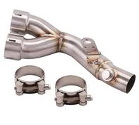 exhaust parts Motorcycle Exhaust Pipe Slip On Middle Link Pipe Stainless Steel Parts For Y&amaha R6 YZF-R6 2006 2007 2008-2020