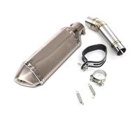 exhaust parts Motorcycle Exhaust System Middle Link Pipe Stainless Steel 51mm Connecting Tube Slip On For NC750X/A/S/N NC700(Type D)