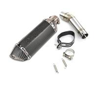 exhaust parts Motorcycle Exhaust System Middle Link Pipe Stainless Steel 51mm Connecting Tube Slip On For NC750X/A/S/N NC700(Type E)