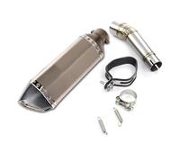exhaust parts Motorcycle Exhaust System Middle Link Pipe Stainless Steel 51mm Connecting Tube Slip On For NC750X/A/S/N NC700(Type B)