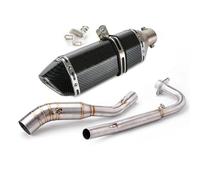 exhaust parts Motorcycle Exhaust Tube Mid Link Pipe 51mm Muffler Slip On For Z125 Pro 2017 2018 2019 2020 2021-2023(Type A)