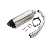 exhaust parts Slip-On Full Exhaust Pipe Carbon Fiber Muffler Exhaust Pipe Parts For Y&amaha X-MAX 250 300 Cc 2017 2018 2019(Type 4)