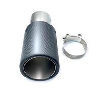 Exhaust Pipe 1 Pcs Crimping Frosted Matte Stainless Exhaust Tip Car Universal Accessories Carbon Fiber Nozzles Muffler Pipe End Tip Car End Pipes(ID 54-OD 89)