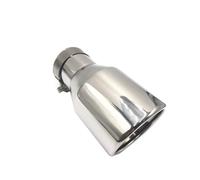Exhaust Pipe 1 Piece 304 Stainless Steel Universal Exhaust End Pipe+Car Exhaust Tip Tail Throat(ID 60mm-OD 76mm)