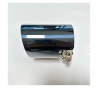 Exhaust Pipe 1 Piece Exhaust Nozzle Electroplated Black Length 120mm Large Diameter 114mm Open Car Muffler System AK Stainless Steel Tail Throat(67mm-114mm)