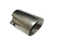 Exhaust Pipe 1 Piece Exhaust Nozzle Matte Length 120mm Large Diameter 101mm 114mm Open Car Muffler System AK Interior Stainless Steel Tail Throat(63mm-89mm)