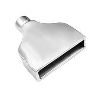 Exhaust Pipe 1 Piece Exhaust Tip 2.24 In Inlet .13 * 7.68 In Outlet 9.84 In Long Rolled Rectangle Muffler Exhaust Tail
