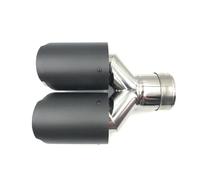 Exhaust Pipe 1 Piece For BMW Y Model Exhausts Dual End Tips Exhaust Muffler Pipes Tail Carbon Tail Throat(IN 54MM-OUT 89MM)