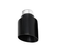 Exhaust Pipe 1 Piece Matte Black Stainless Steel Car Muffler Tip System Pipe Universal Exhaust For VW For GTI For MK7 For Golf 7 Nozzle Tail Throat(ID63MMOD114MM)