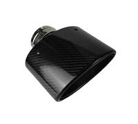 Exhaust Pipe 1 Piece Universal Car Mufflers Tip Exhaust Pipe Nozzle Decoration Polishing Oval Width 105/115/130/150 Mm Glossy Carbon Fiber Tail Throat(63.5mm-105mm)