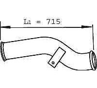 Exhaust Pipe 1366279 1452022 1635663