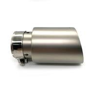 Exhaust Pipe 1PCS 304 Matte Stainless Steel Car Universal Exhaust Tip For VW For GTI MK7 For Golf 7 Nozzle Single Muffler Pipe Tail Pipe(IN 63MM-OUT 101MM)