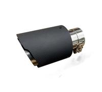 Exhaust Pipe 1PCS. Exhaust Tip Carbon Fib Silencer Universal Nozzle Decorative Tail Pipes Caudal Throat Car Exhaust Muffler(66mm IN-101mm OUT)