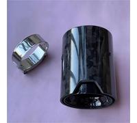 Exhaust Pipe 1Pcs Exhaust Tip Glossy Forge Carbon Fiber Black Pipe For BMW F87 F80 F82 F83 Tail End Pipe Muffle Nozzles Car End Pipes(ID 76-OD 93)