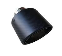 Exhaust Pipe 1PCS Oval Carbon Fiber 130/150MM Large Diameter Outlet Nozzle Universal Car Stainless Tailpipe Exhaust Pipe Tail Pipe(ID 63MM-OD 150MM)