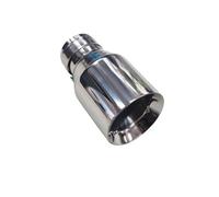 Exhaust Pipe 1Piece 304 Silver Stainless Steel Exhaust Pipe End Bevel Edge Outlet Universal Accessories Tailpipe Tip(ID 80MM-OD 101MM)