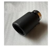 Exhaust Pipe 1Piece Single Modification Exhaust Tips Black Pipe Matte Carbon Fiber Muffler Tailpipe Universal Exhaust tips(ID 60MM-OD 101MM)