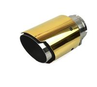 Exhaust Pipe 1piece Universal Burnt Blue Golden Stainless Steel For Exhaust Pipe Modification Exhaust Muffler Tip Car Exhaust Muffler(S In51-Out89)
