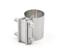 Exhaust Pipe 2.0" .25" .5" .75'' 3. 4. Butt Joint Exhaust Band Clamp Sleeve Coupler Step Clamps Tailpipe Tip(4INCH)