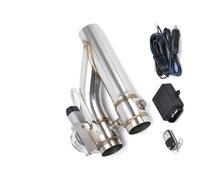 Exhaust Pipe 2" 2.25" 2.5" 3.0" 304 Stainless Steel Universal Electric Exhaust Downpipe Cutout E-Cut Out Dual-Valve Remote Wireless Tail Throat(OLD TYPE 2.0)