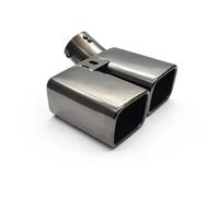 Exhaust Pipe 304 Stainless Steel Dual Exhaust Tip Muffler For Toyota For Alphard For VELLFIRE AH20 AH30 For HARRIER ZSU60 Tail Throat(Black)