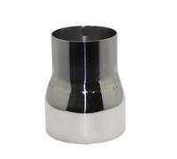 Exhaust Pipe 32MM-48MM Universal Straight Adapter Reducer Car Motorcycle Exhaust Muffler Pipeline Welded Multiple Sizes Tail Pipe(O.D 38mm-48mm)