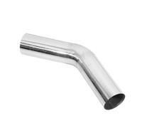 Exhaust Pipe 45 Degree 51/57/63/76/89mm Outer Diameter Mandrel Car Elbow Tube T304 Stainless Steel Universal Car Exhaust Tail Pipe(2pcs 63mm)