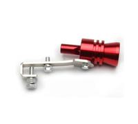 Exhaust Pipe 5 Color Universal Turbo Exhaust Whistle Modified Exhaust Sound Simulator Pipe S/M/L/XL Car Exhaust Muffler(L red)