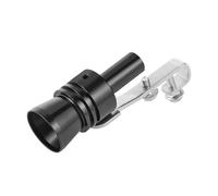 Exhaust Pipe 5 Color Universal Turbo Exhaust Whistle Modified Exhaust Sound Simulator Pipe S/M/L/XL Car Exhaust Muffler(S blcak)