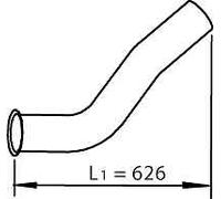 Exhaust Pipe 81.15204.0524 81.15204.0527