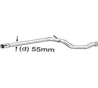 Exhaust pipe 889-535 BOSAL for PEUGEOT 206 Hatchback