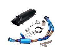 Exhaust Pipe Adapter Exhaust System For YZF R7 2021-25 Bolt-on Full Exhaust Header Link Pipe Blue Muffler