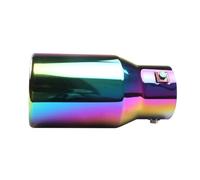 Exhaust Pipe Adjustable 1.7"-2.5" Inlet To 4" Outlet Stainless Steel Exhaust Tip 7.67" Long Universal Bolt-On Design For 1.7-2.5" Tailpipes Exhaust Tips Muffler(Multicolor)